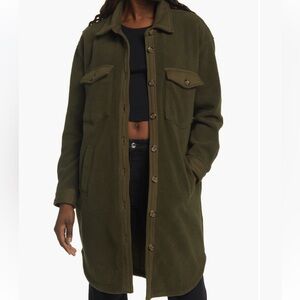 BLANKNYC long fleece shacket